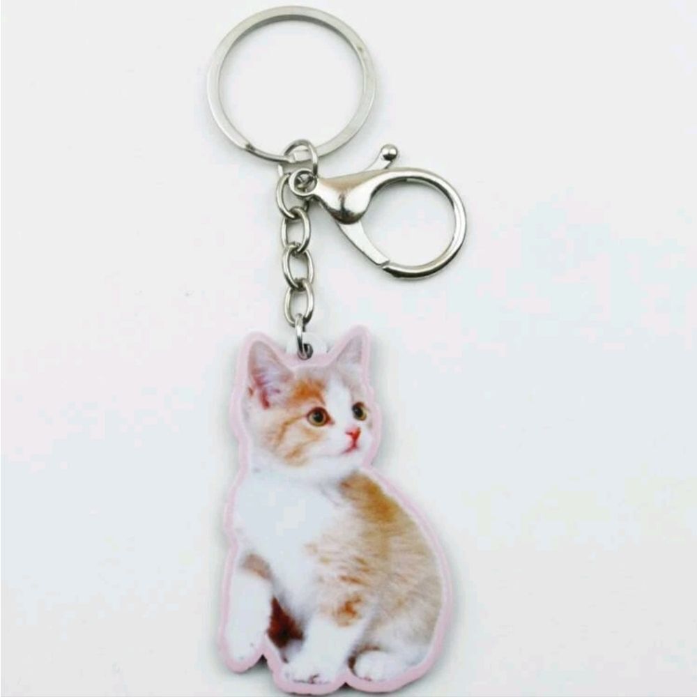Kitten Charm Keychain
